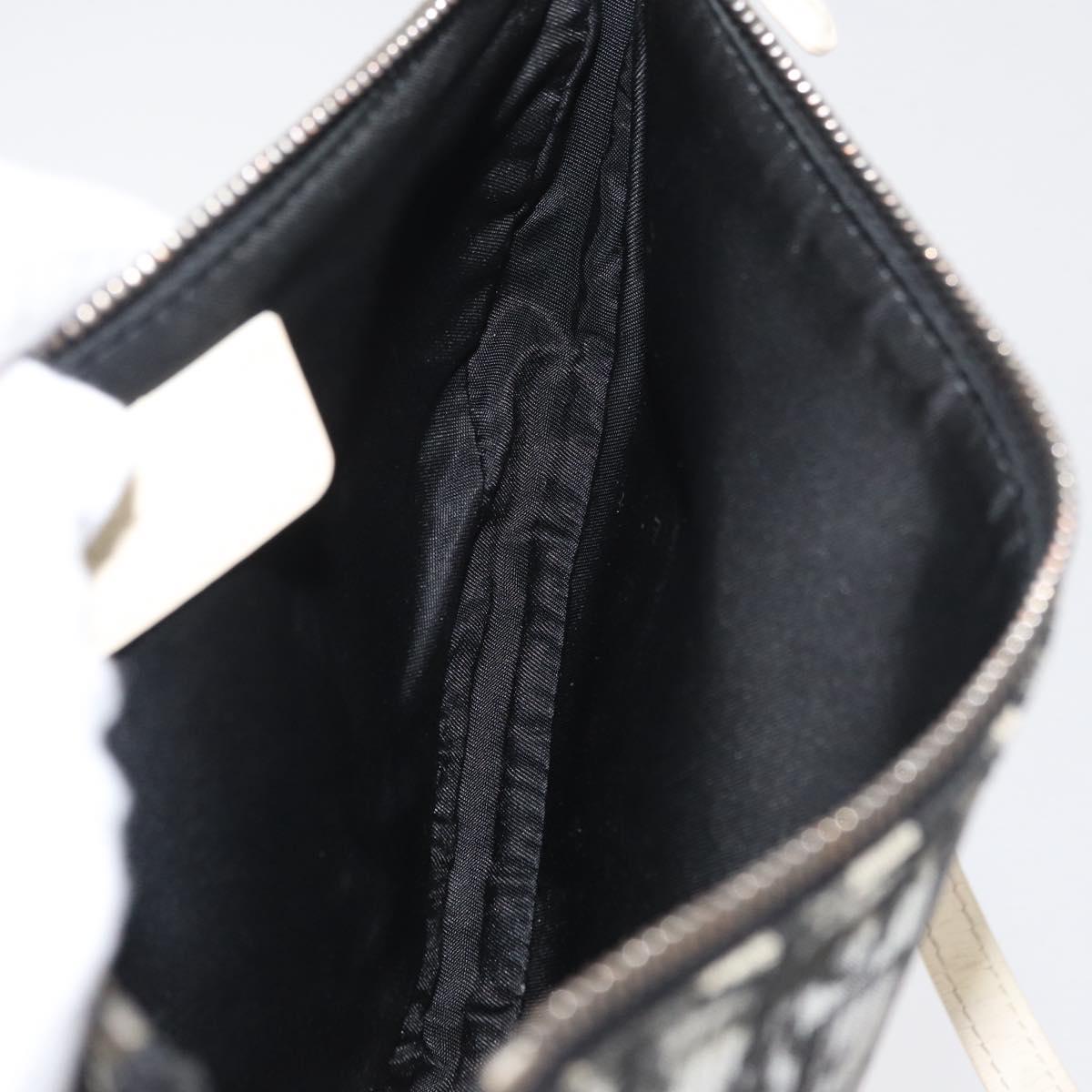 Trotter Canvas-Satteltasche, Schwarz/Silber