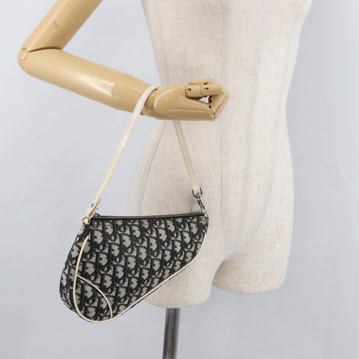 Trotter Canvas-Satteltasche, Schwarz/Silber