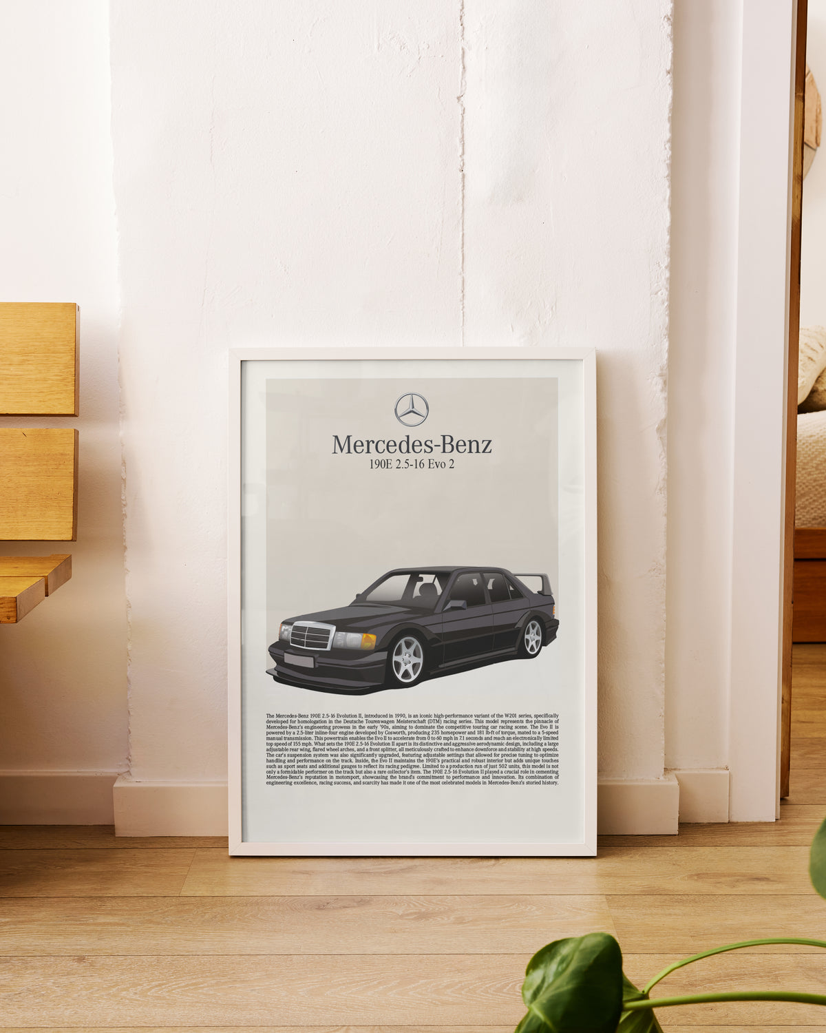 „Mercedes 190E“-Poster