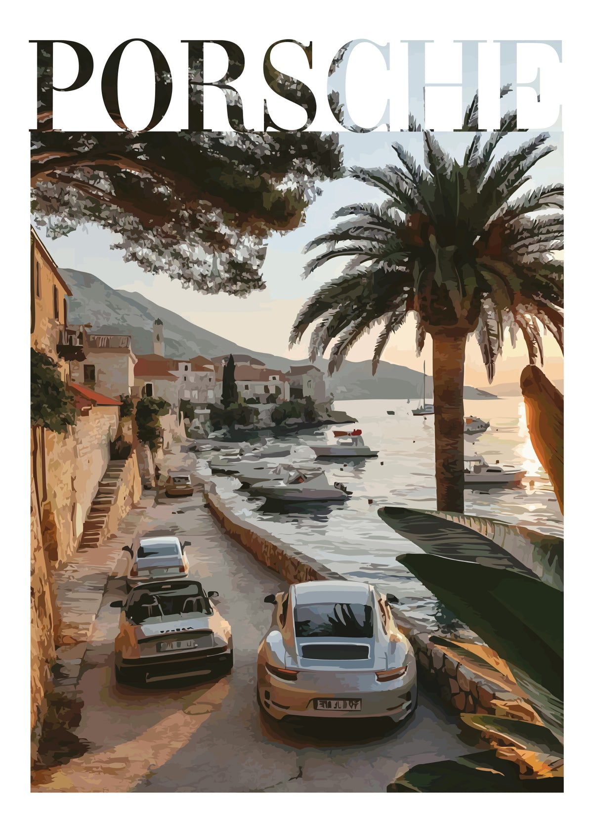 "Old Money Porsche No.2" Poster