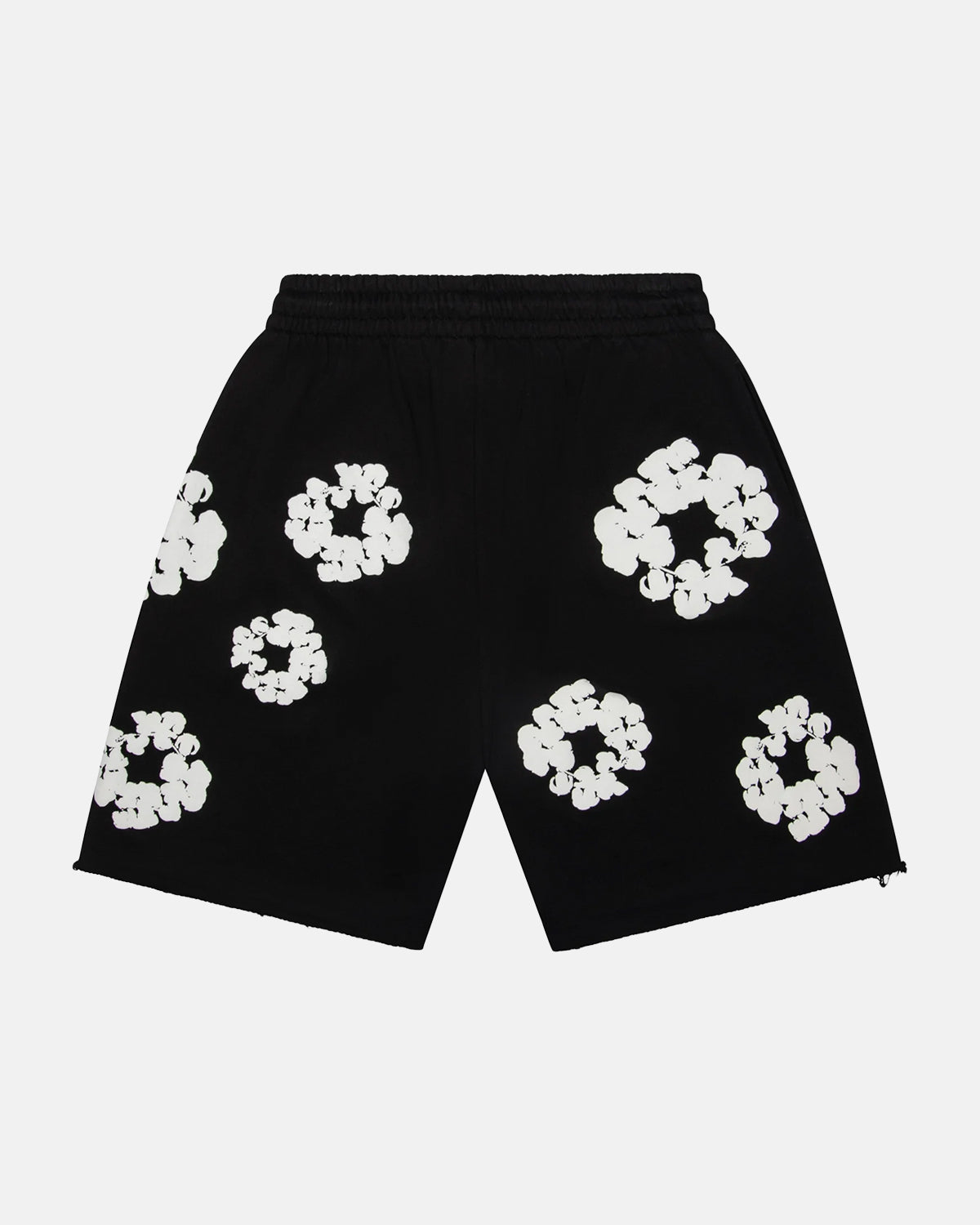 Die schwarzen Baumwoll-Wreath-Shorts
