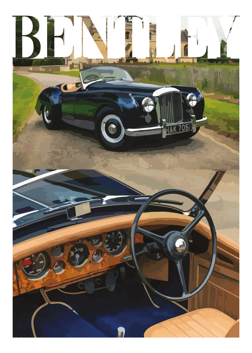 "Old Money Bentley No.1" Poster