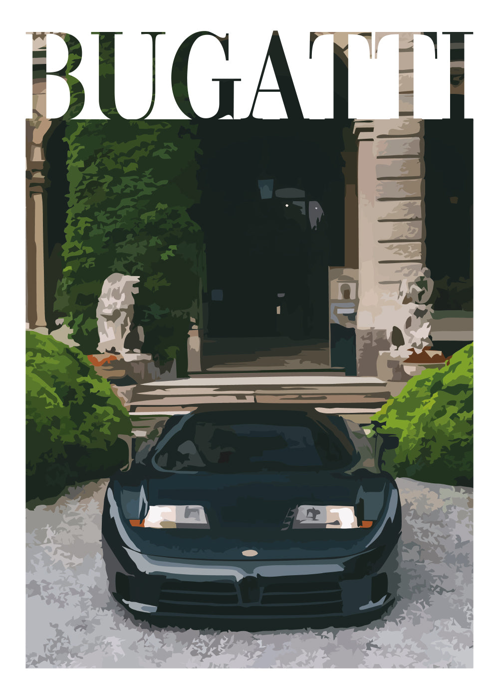 "Old Money Bugatti" Poster