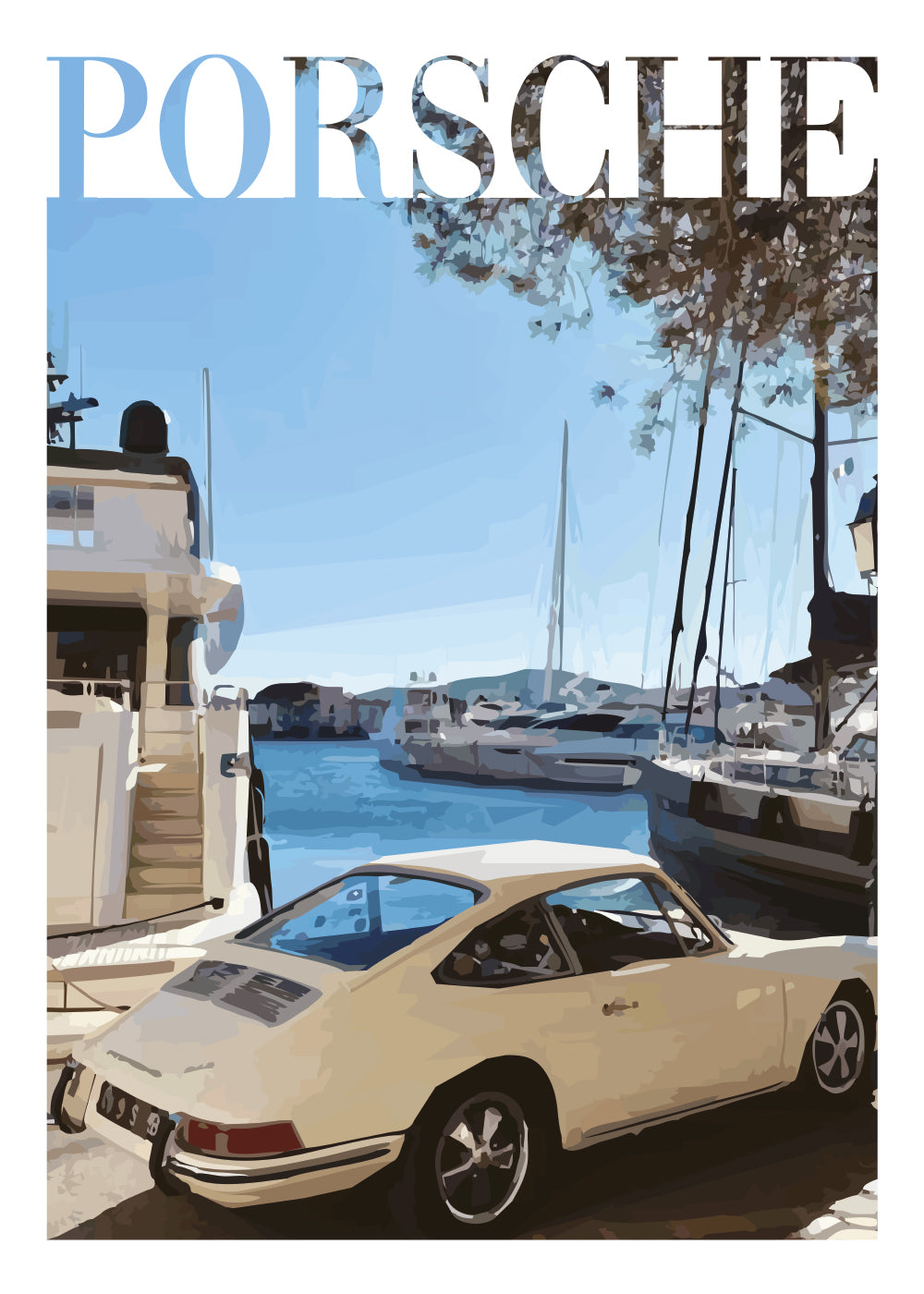 "Old Money Porsche No.4" Poster