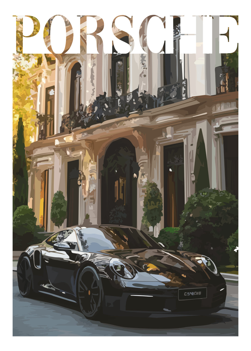 "Old Money Porsche No.5" Poster