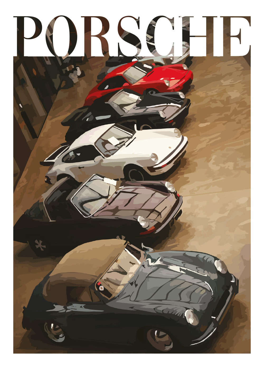 "Old Money Porsche Nr. 6" Poster