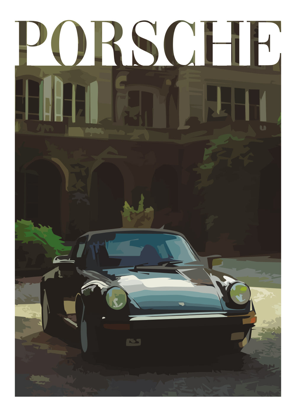 "Old Money Porsche No.8" Poster