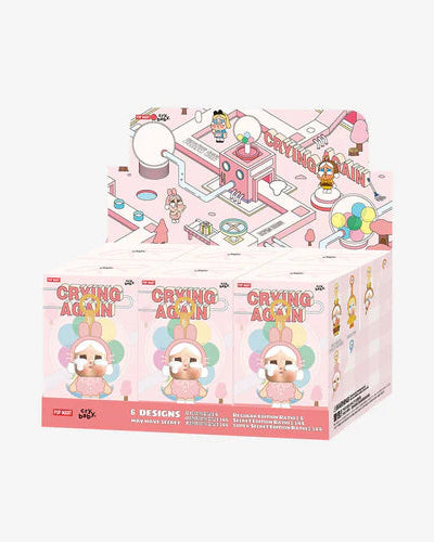 Pop Mart CryBaby Crying Again Series Vinyl Face Plush Sealed Case (6 Blind Box)