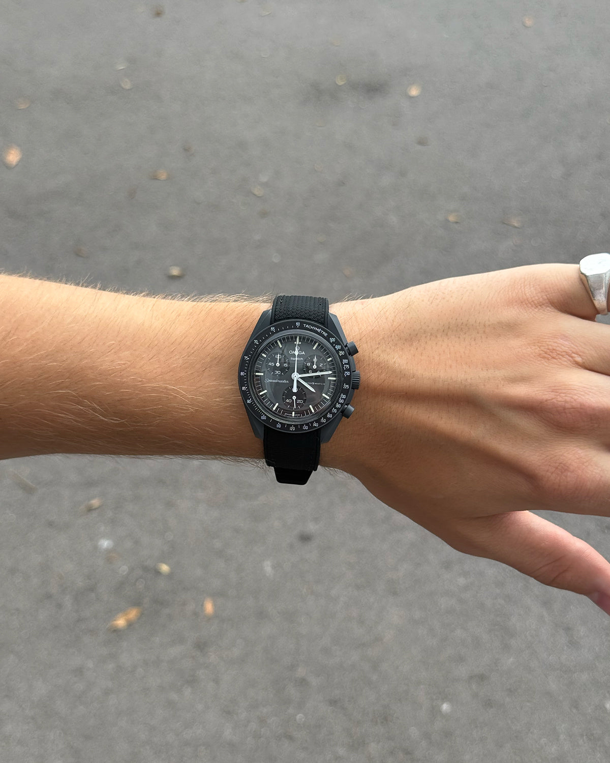 Klockband 2.0 till MoonSwatch – svart, 20 mm