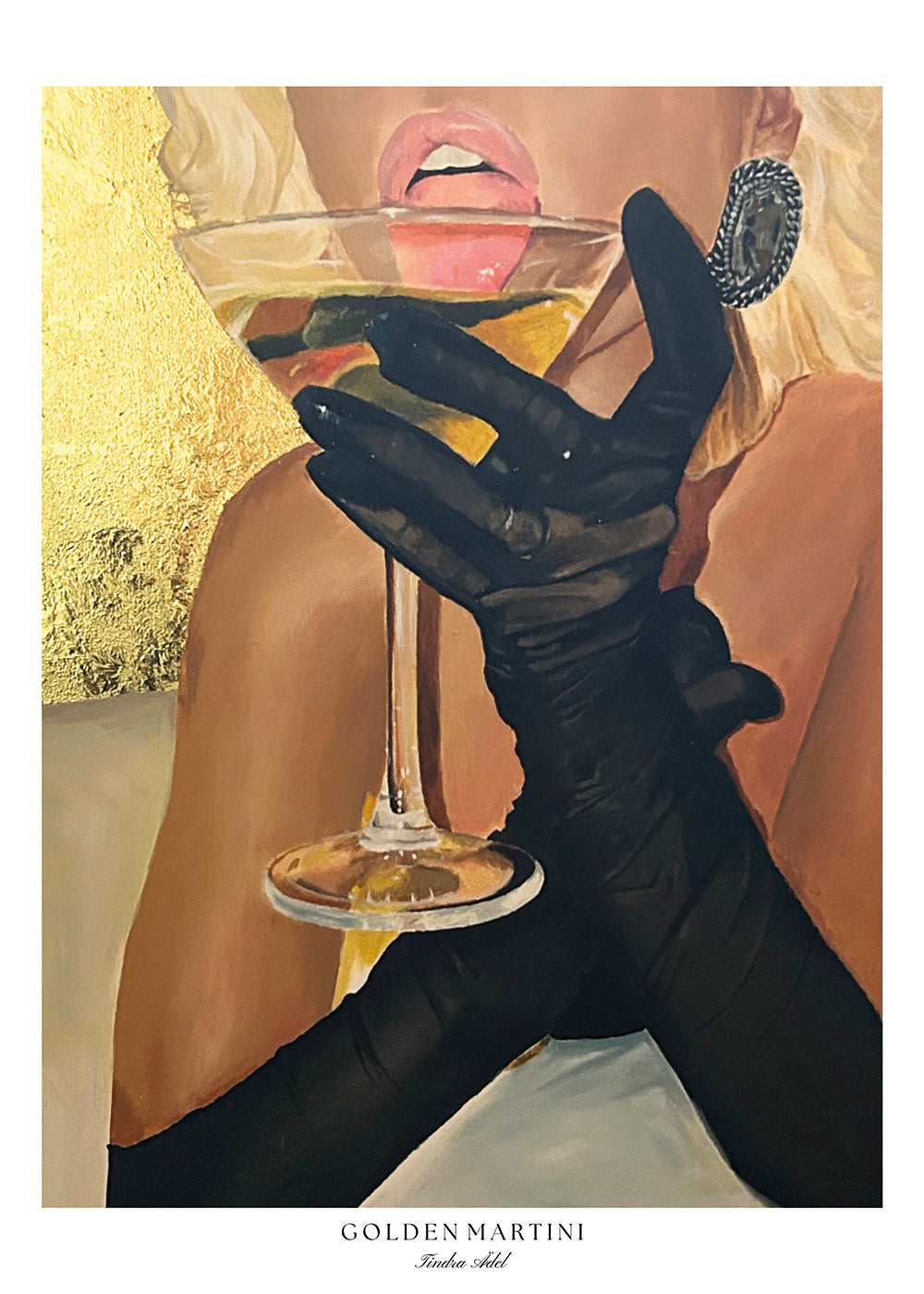 "Golden Martini Blonde" Poster