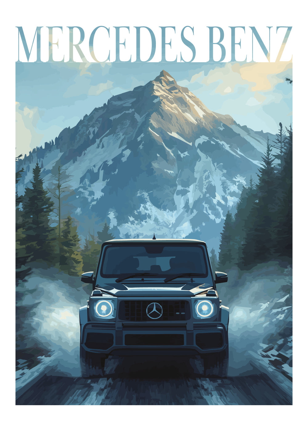 "Winter Mercedes Benz Nr.2" Poster