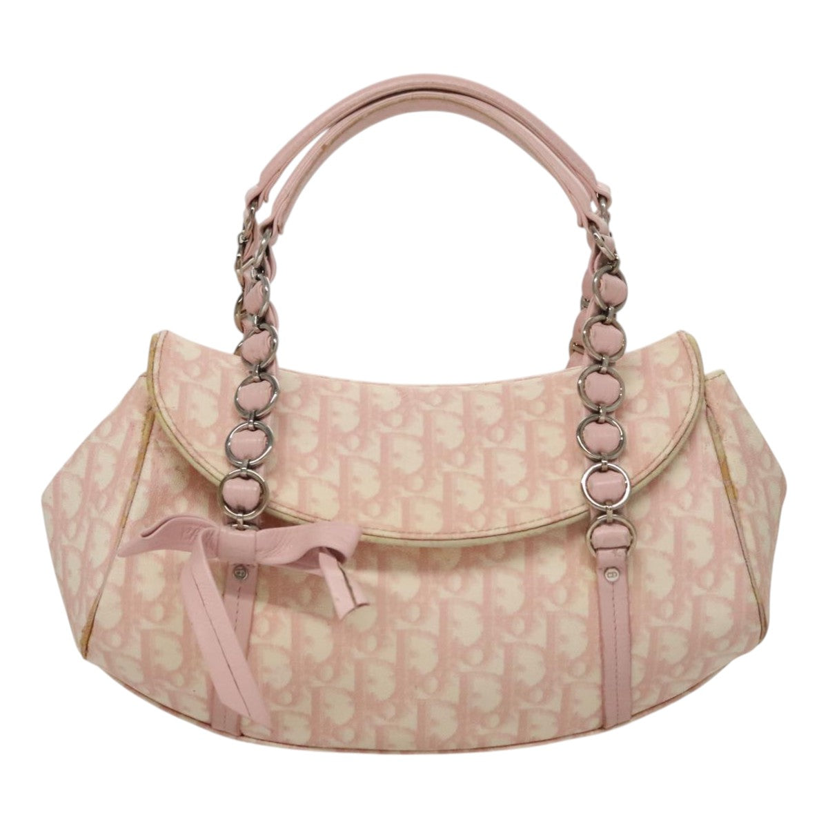 Trotter Canvas Romantic Handtasche PVC Rosa Silber