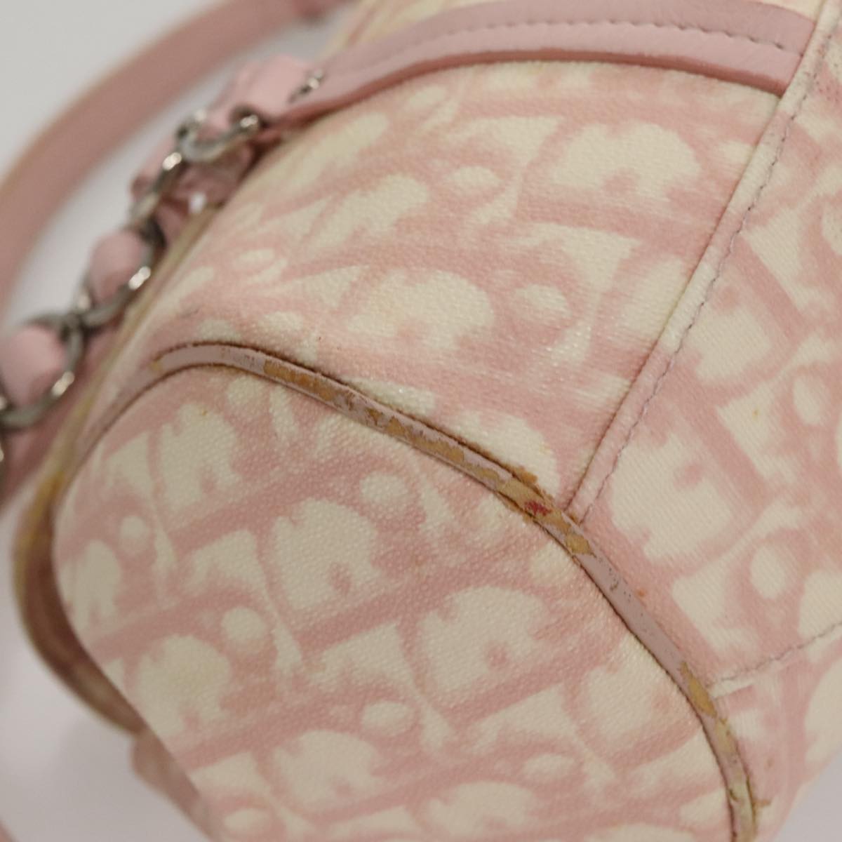 Trotter Canvas Romantic Handtasche PVC Rosa Silber