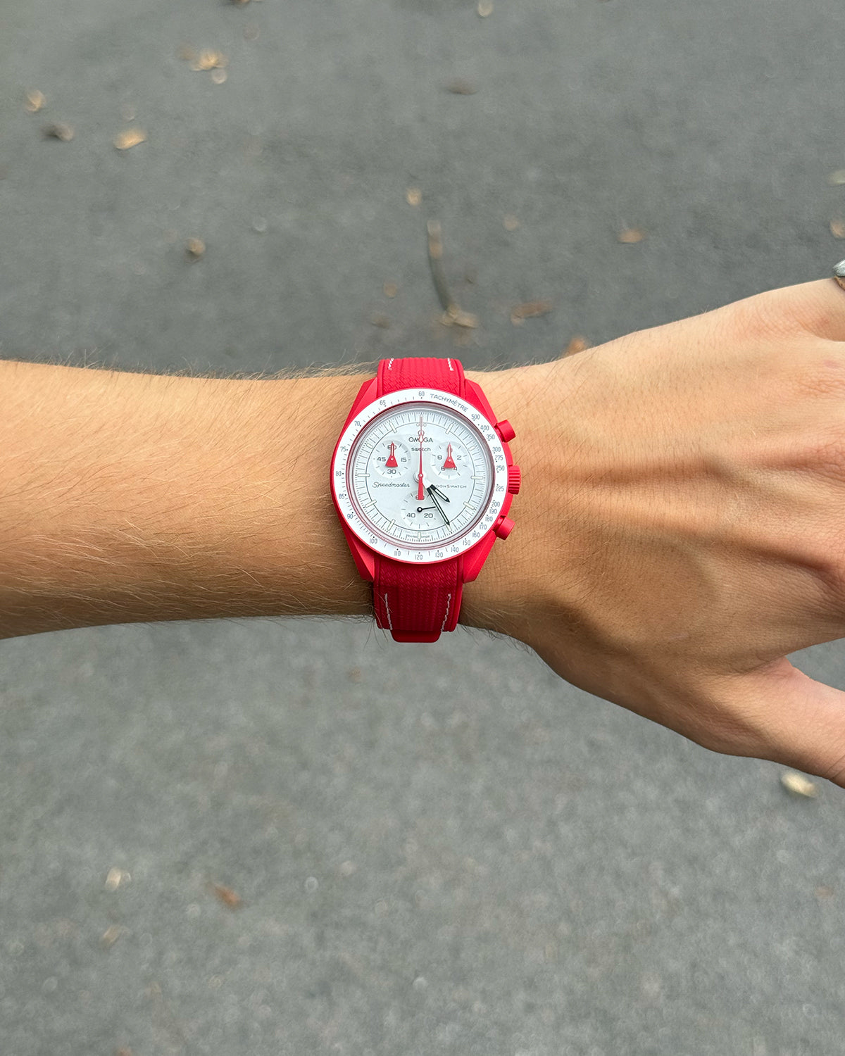 Klockband 2.0 till MoonSwatch – röd, 20 mm