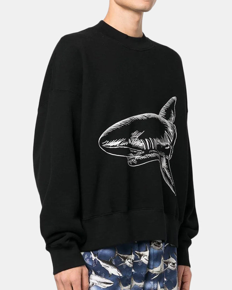Handla Palm Angels Split Shark crewneck online | Smidigt och enkelt på nätet - Merchsweden |