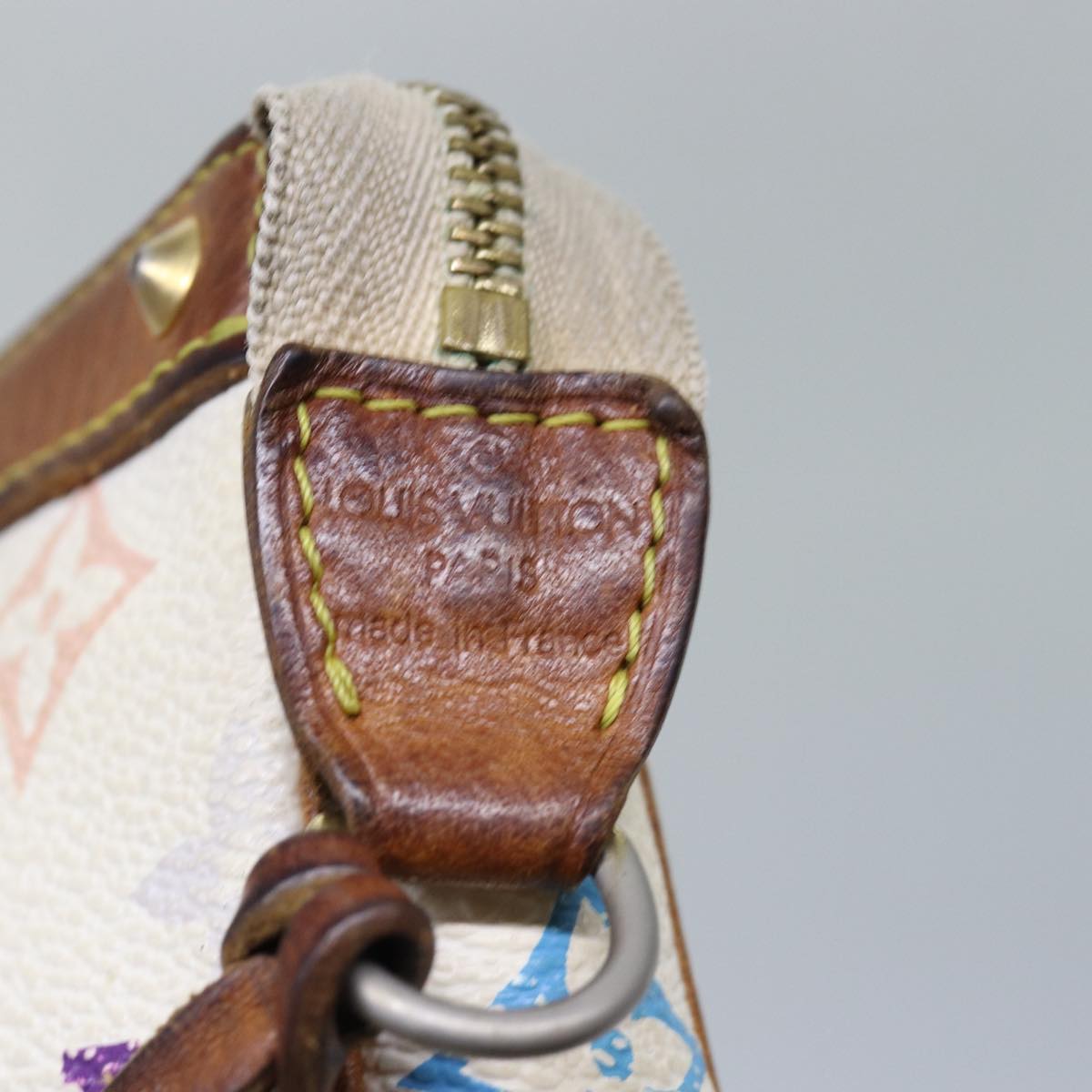 Monogram Multicolor Pochette-Täschchen Weiß
