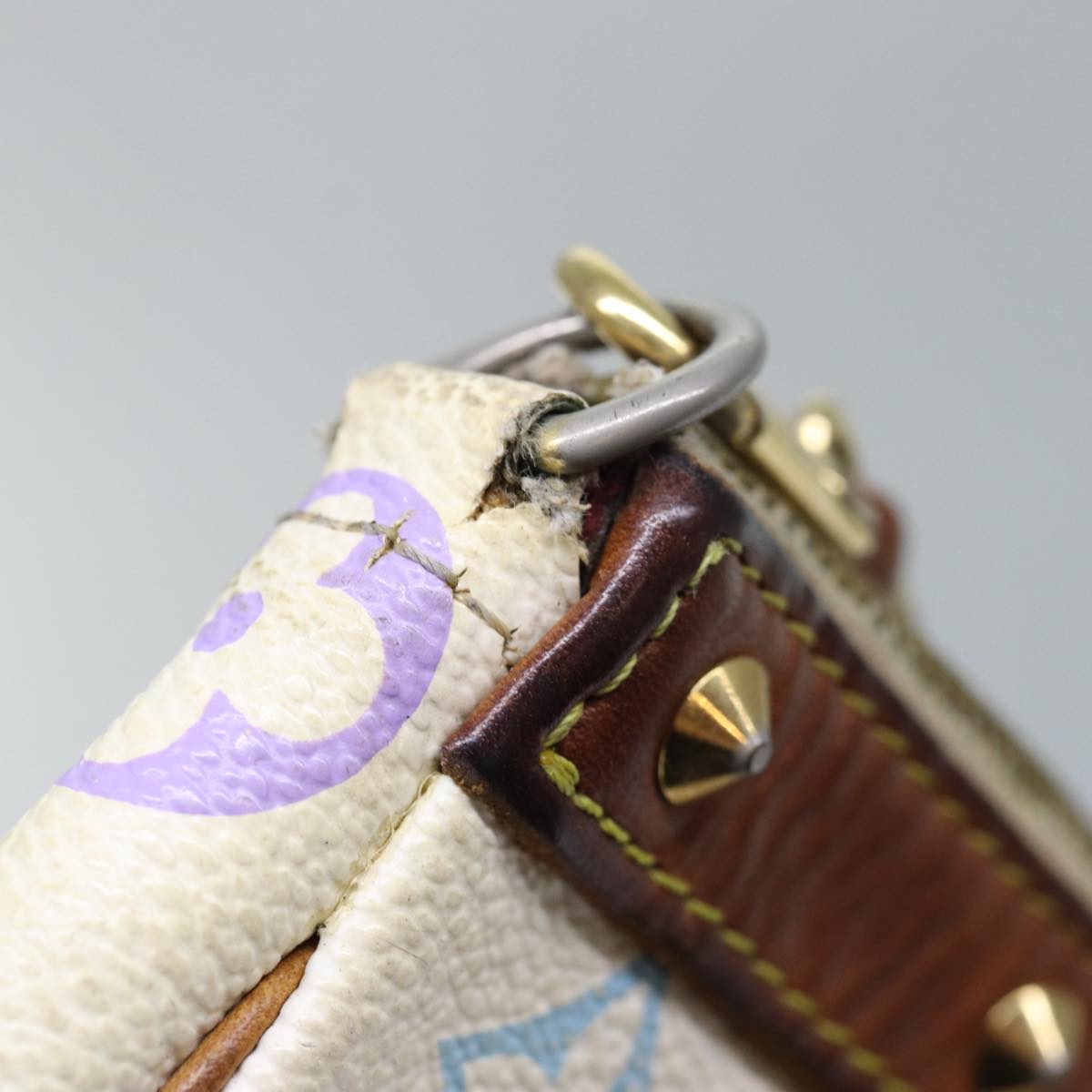 Monogram Multicolor Pochette-Täschchen Weiß
