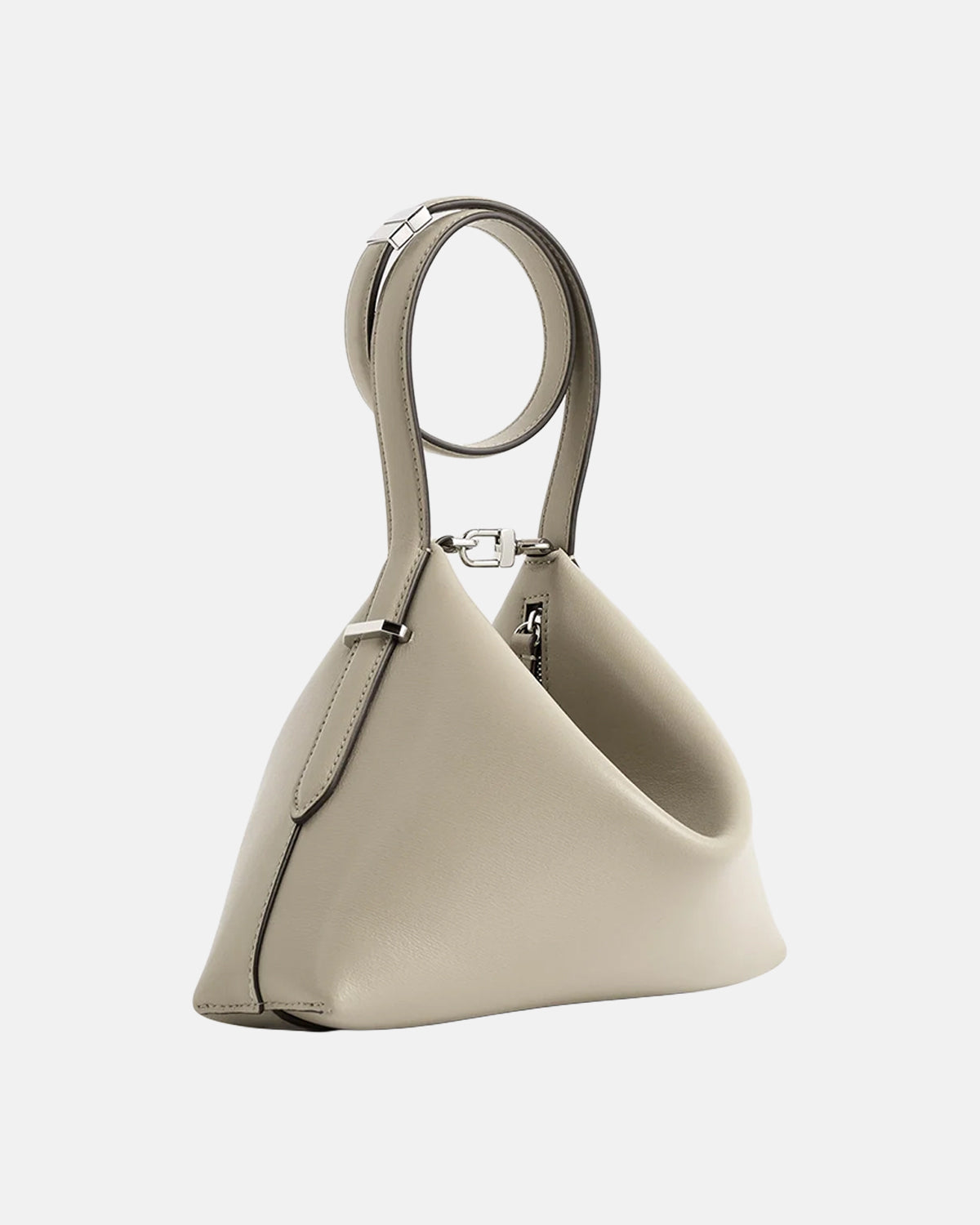 Bevel Leather Wristlet